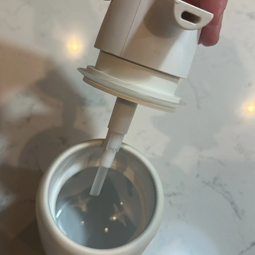 Crate & Barrel - Blomus -White Soap Dispenser